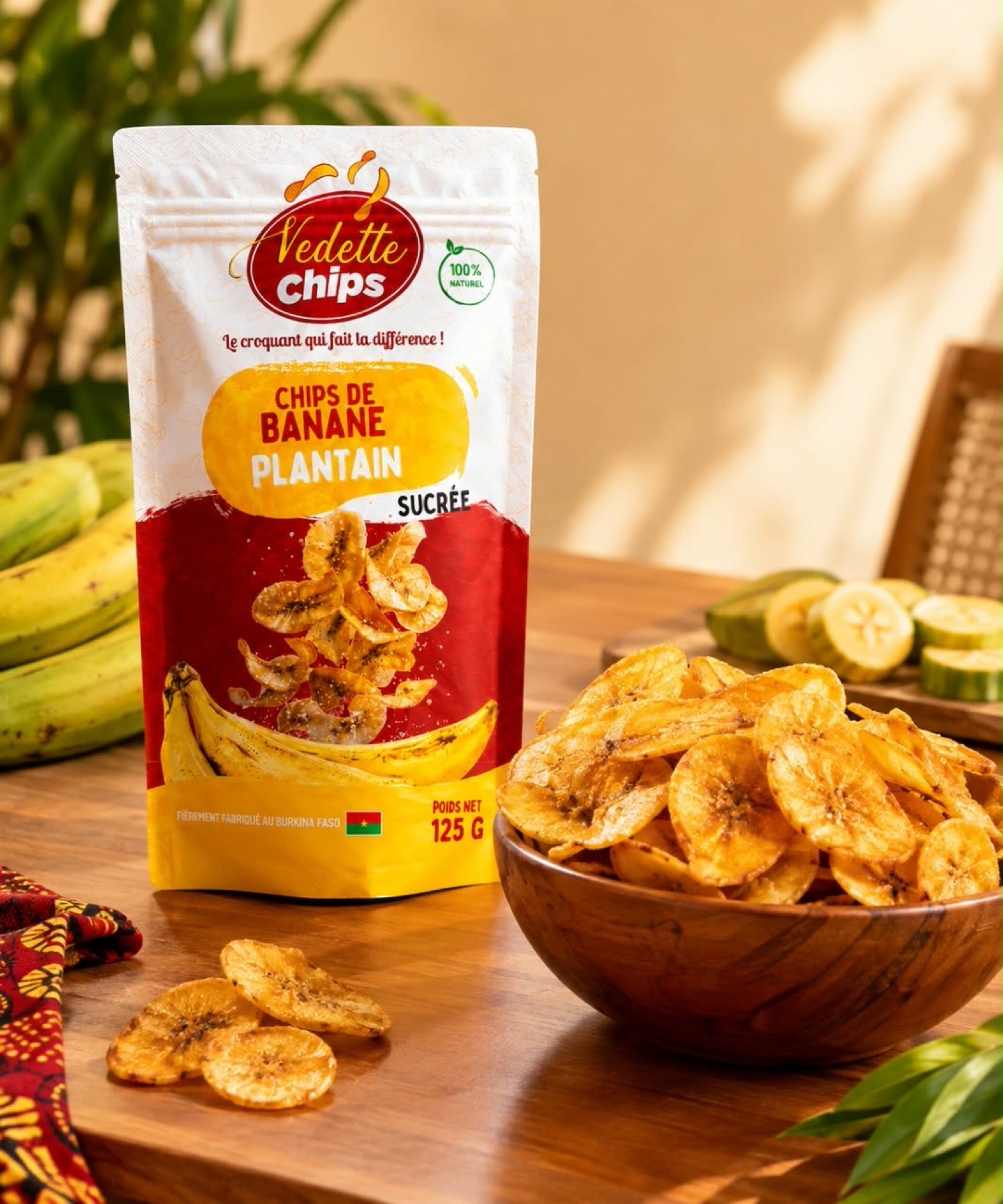 Vedette Chips - Plantain Salée et Sucrée